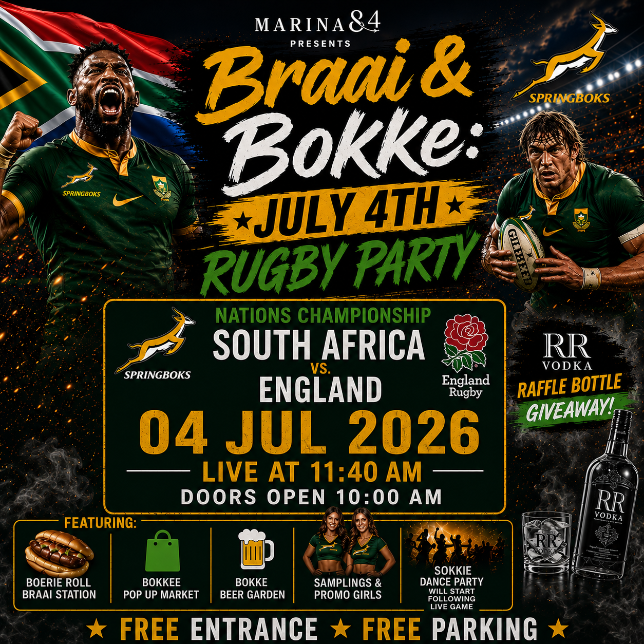 Braai & Bokke 4th of July party