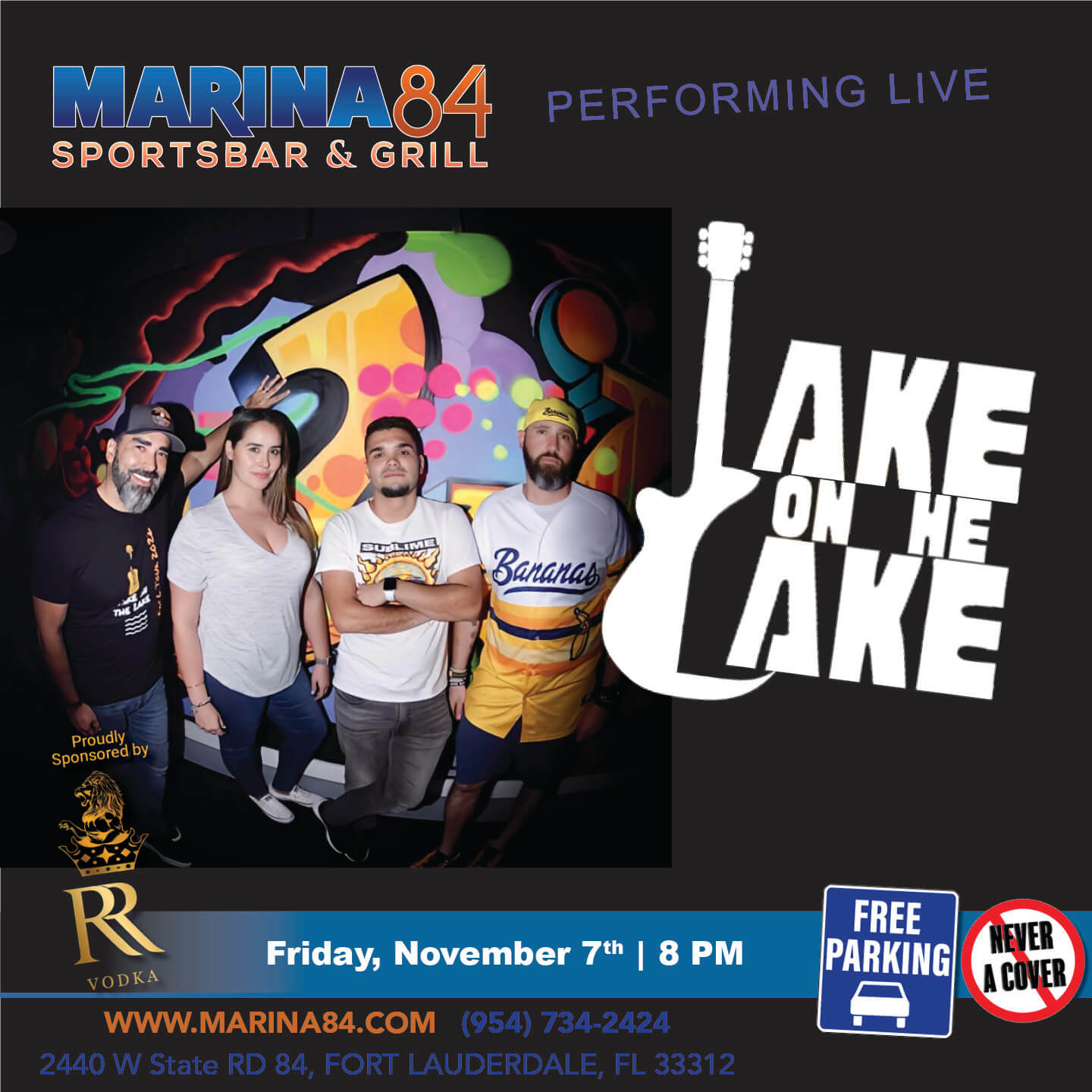 Marina 84 square jakeonlake band fri november7thth copy