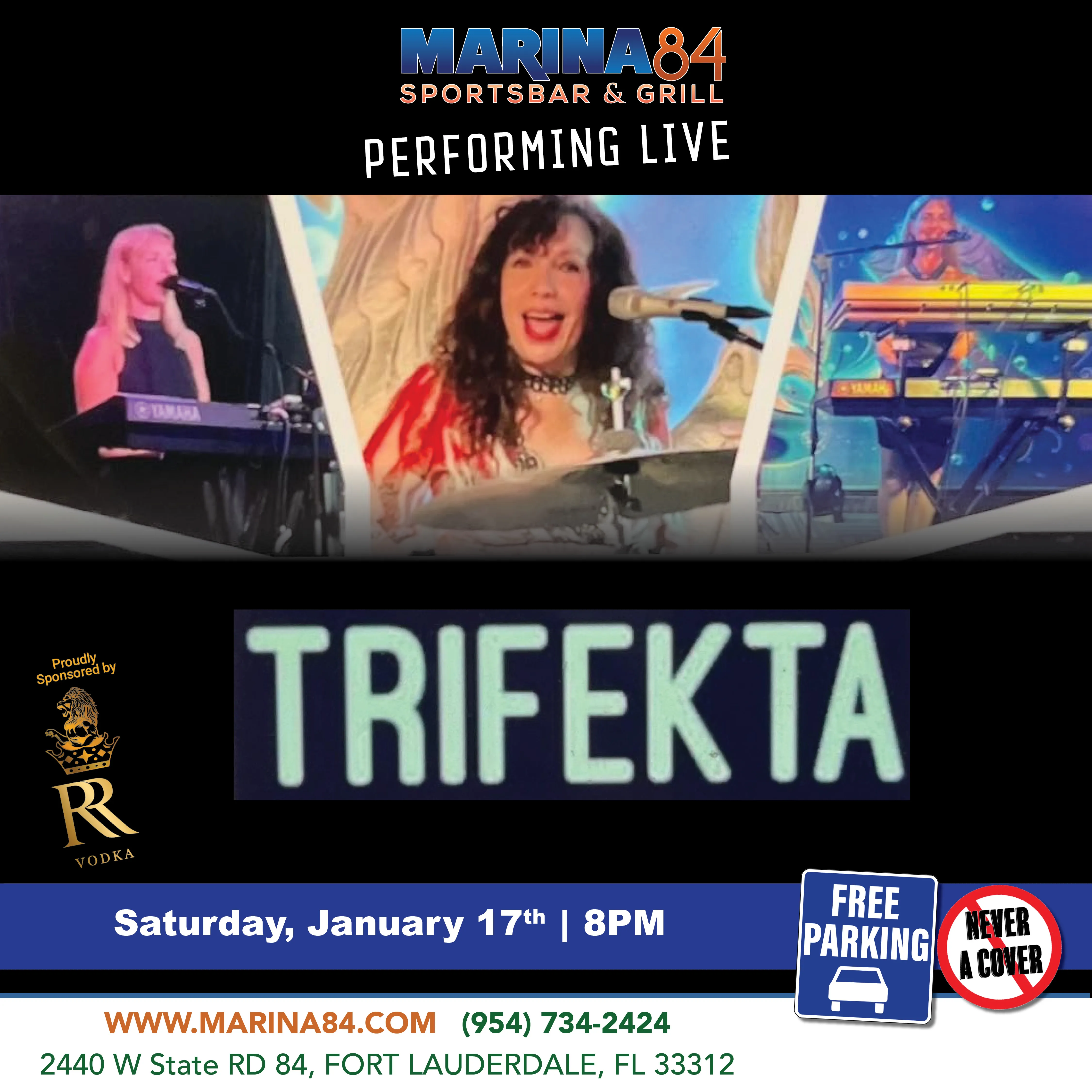 Marina 84 Square Trifekta Sat Jan17th