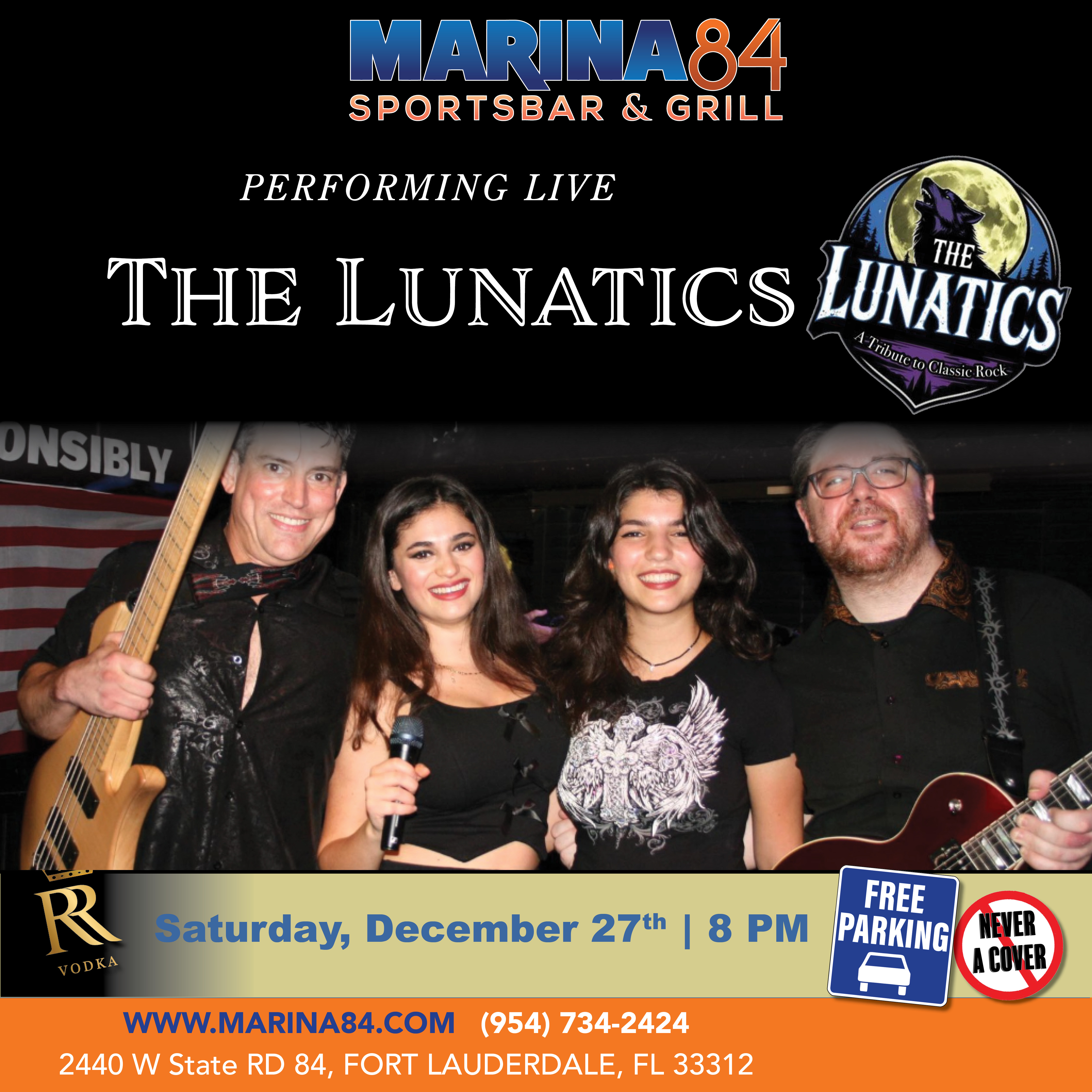 Marina 84 Square Thelunatics SatDec27th