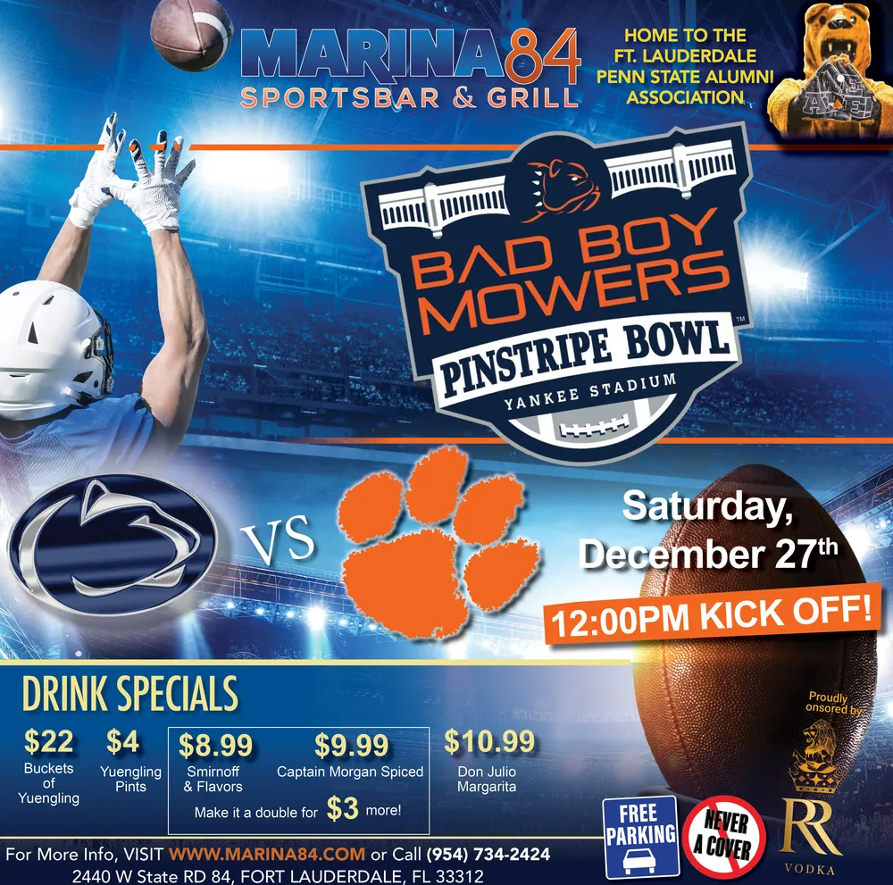 Marina Football PennStateClemson27th
