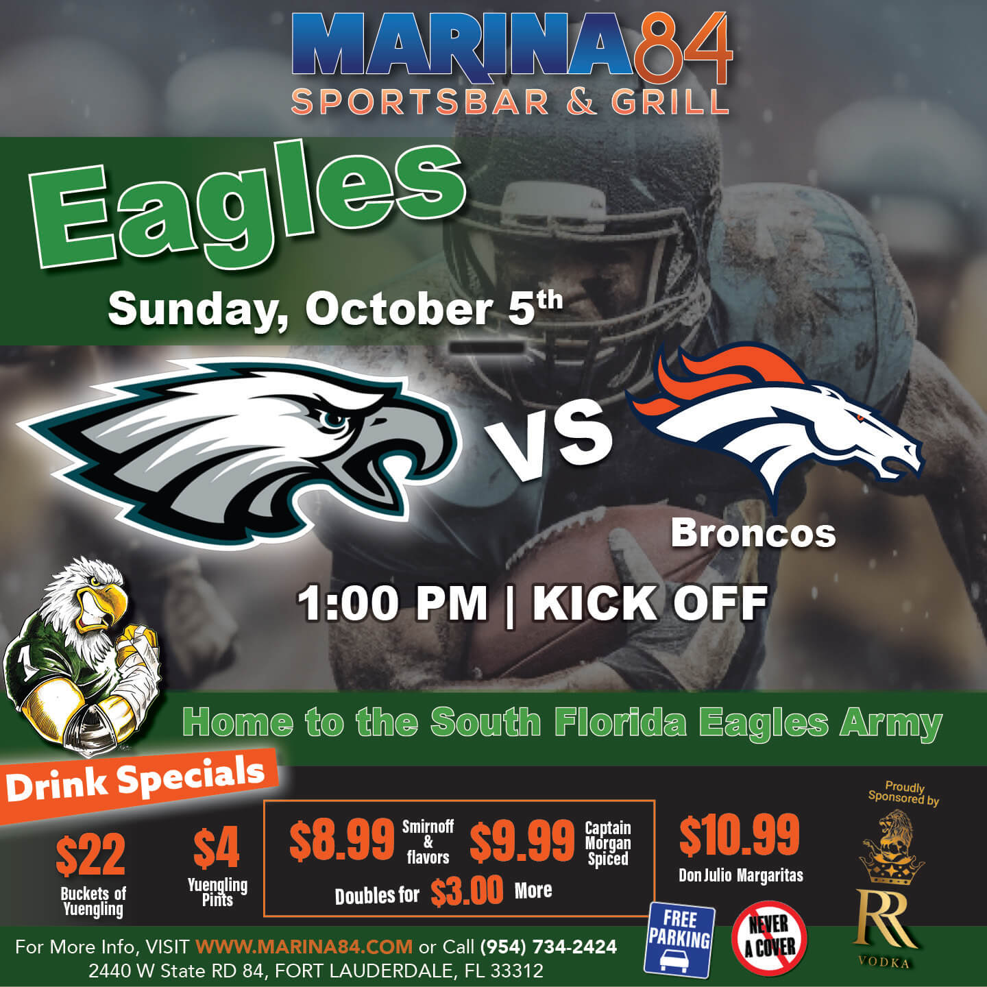 Eagles vs broncos