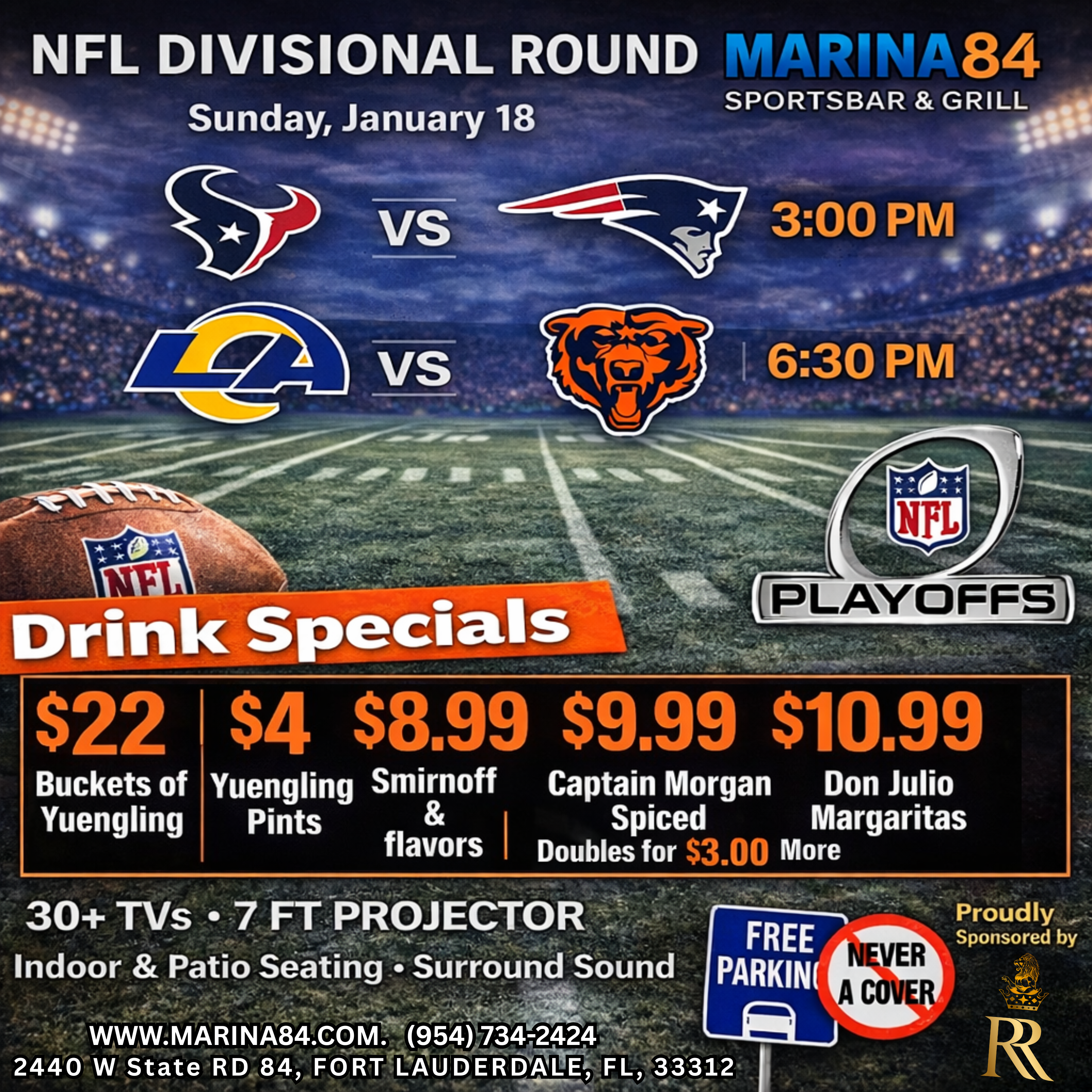 M84 nfl playoffs sunday