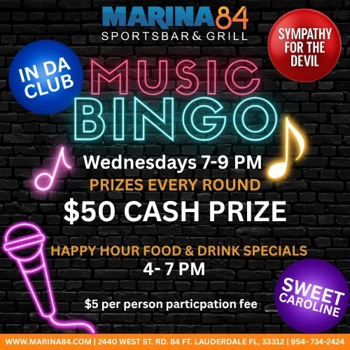 Reoccuring event music bingo wednesday