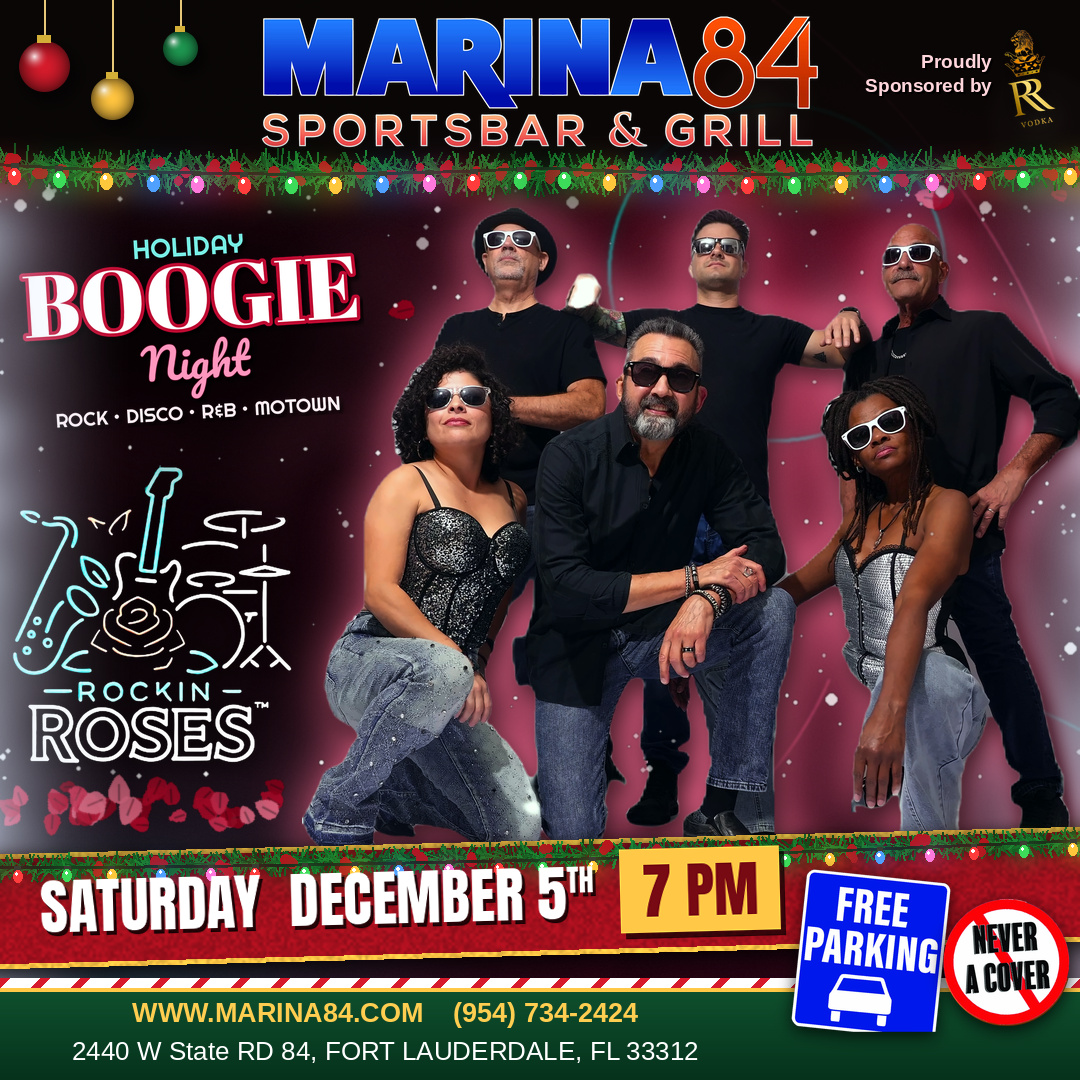 Rockin Roses live music, Saturday December 5, 7 PM