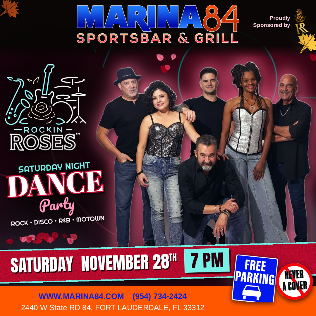Rockin Roses live music, Saturday November 28, 7 PM