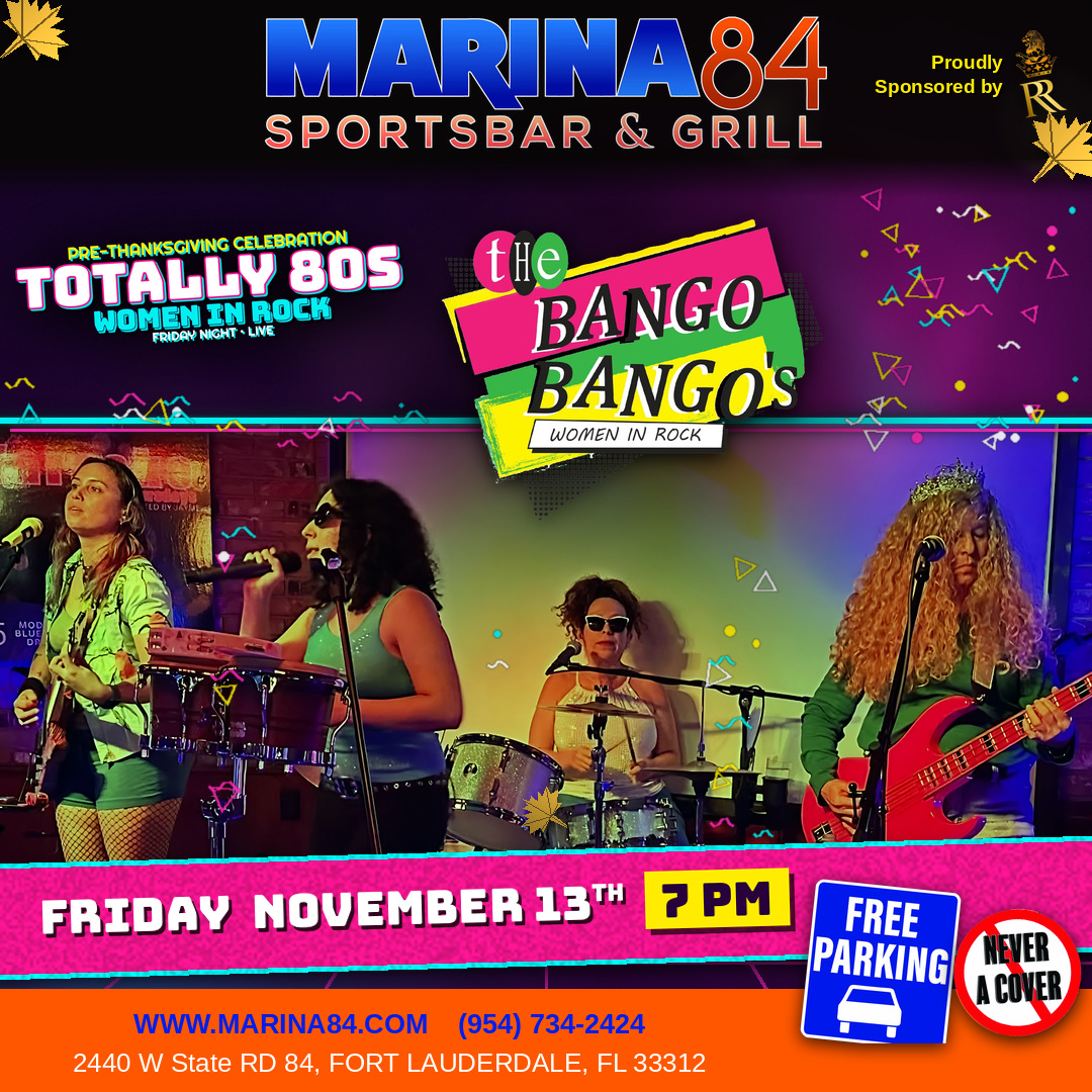 The Bango Bangos live music, Friday November 13, 7 PM